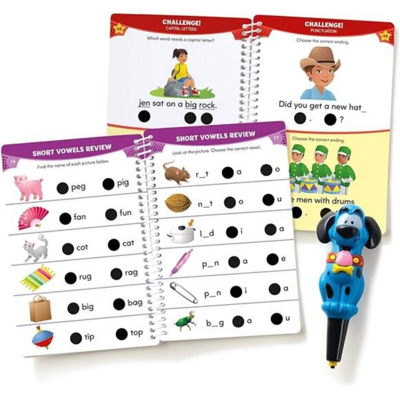 Educational Insights Hot Dots Jr. Let's Master Kindergarten Reading Set, - Picture 2 of 6